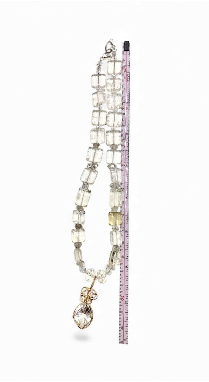 Wrapped Quartz Necklace