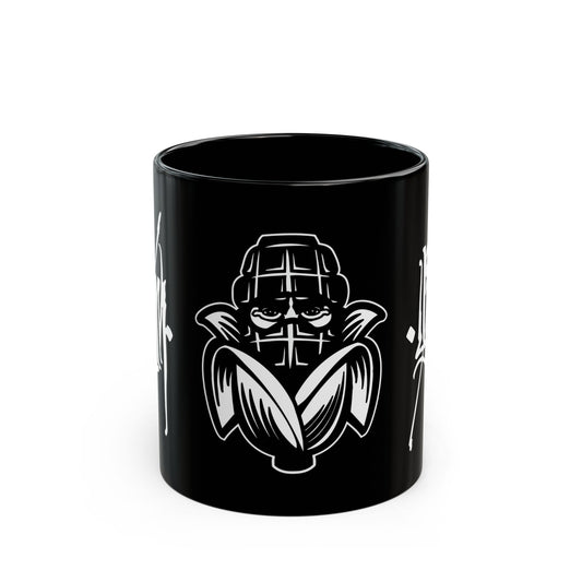 Corn Grenade Black Mug