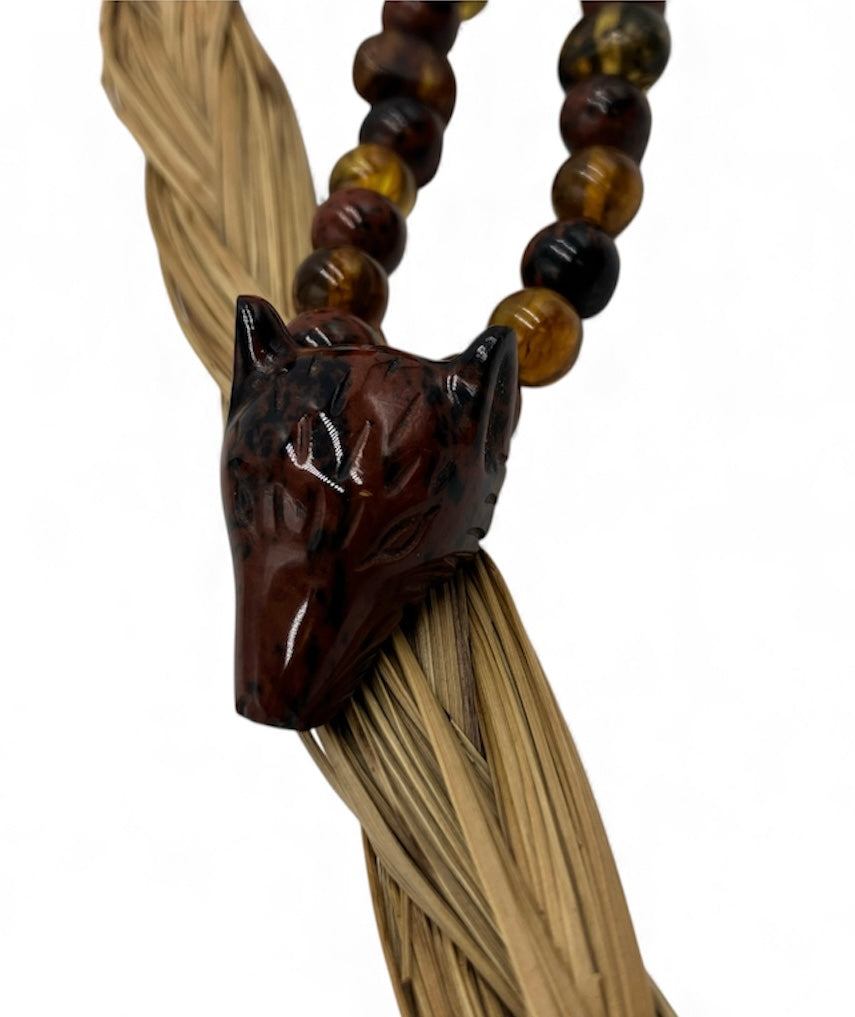 Mahogany Obsidian Coyote