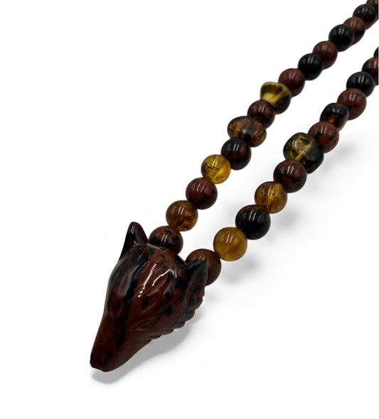 Mahogany Obsidian Coyote