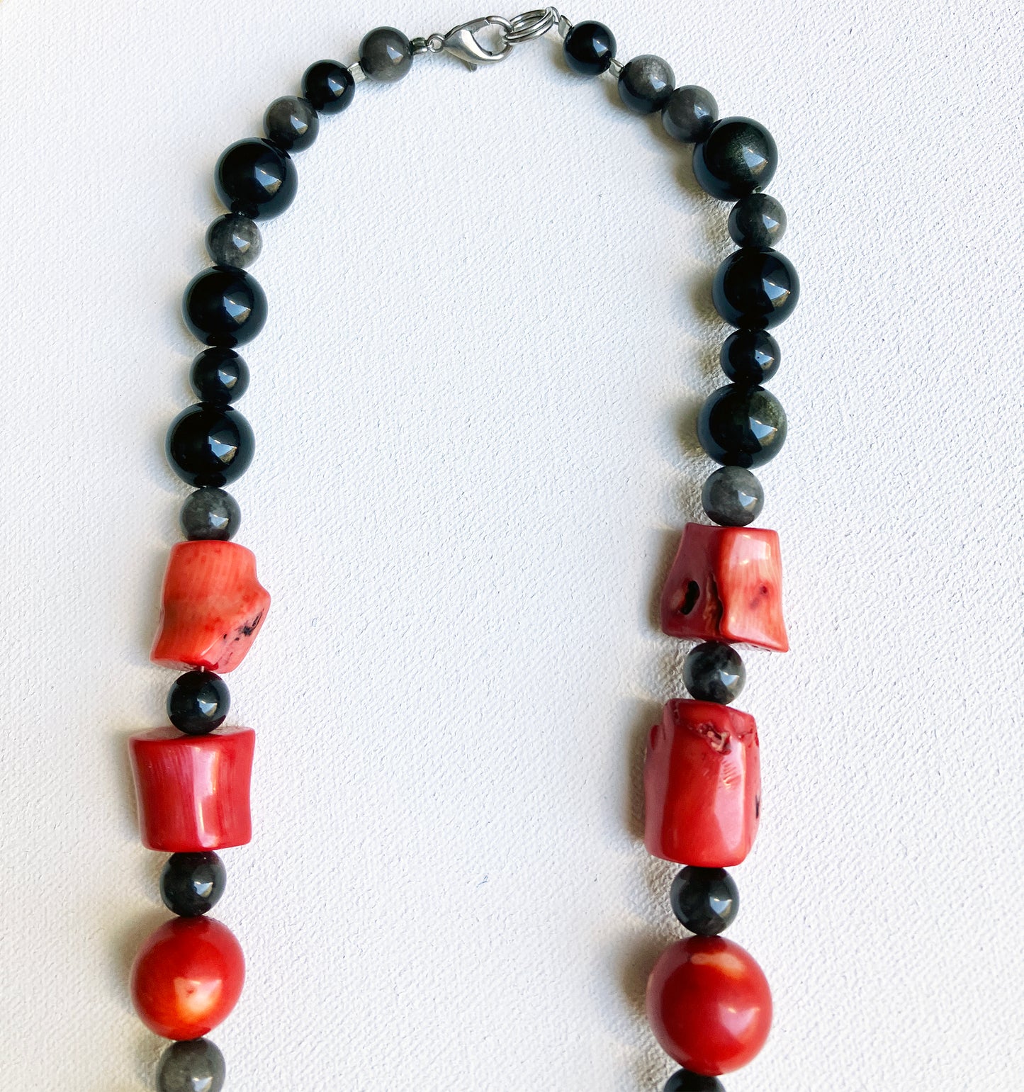 Coral Jaguar Necklace