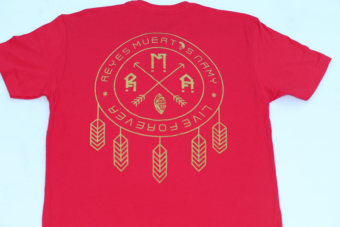 Red 4-Directions Tee