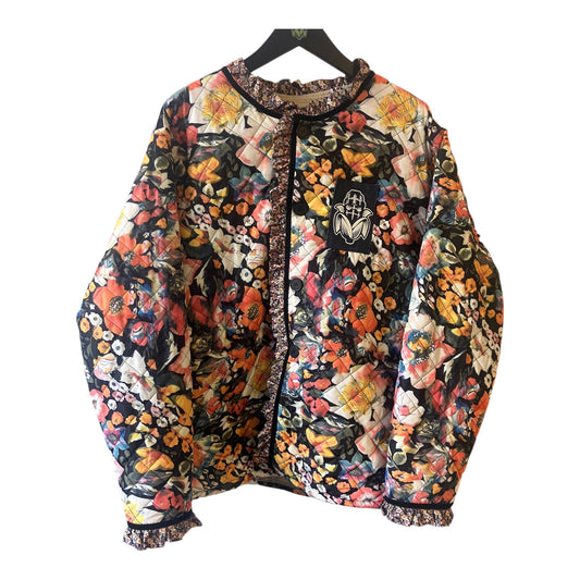 Cut & Sew Frida Kahlo Vintage Quilted Jacket