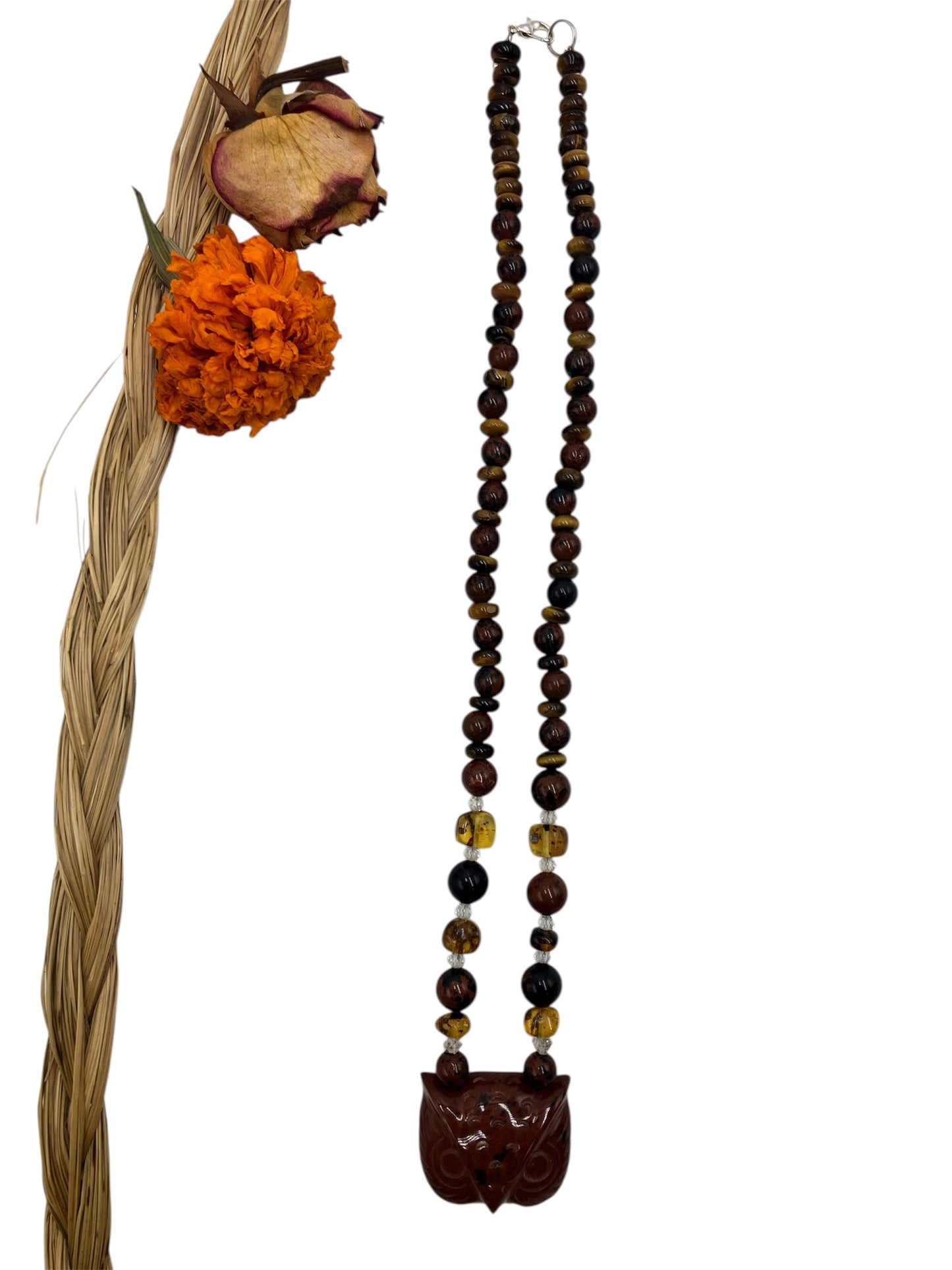 Mahogany Obsidian Owl